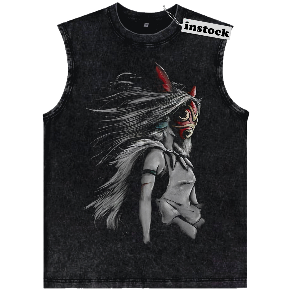 San Tank Top, Princess Mononoke Tank Top, Studio Ghibli Tank Top, Anime Tank Top, Vintage Tank Top