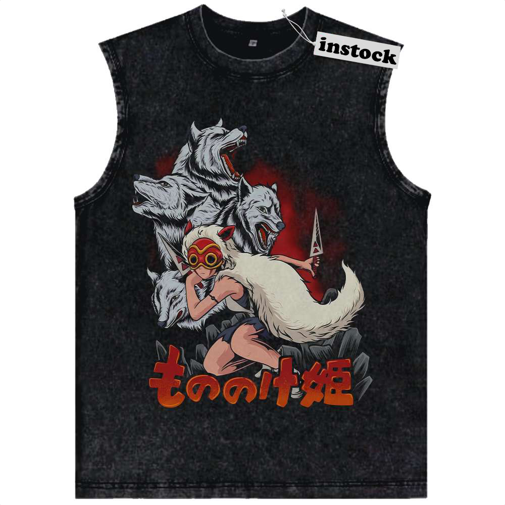 San Tank Top, Princess Mononoke Tank Top, Studio Ghibli Tank Top, Anime Tank Top, Vintage Tank Top