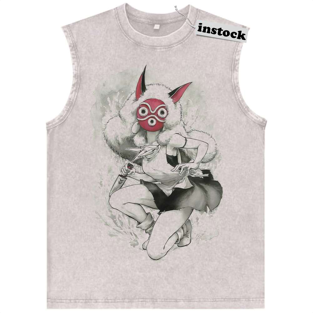 San Tank Top, Princess Mononoke Tank Top, Studio Ghibli Tank Top, Anime Tank Top, Vintage Tank Top