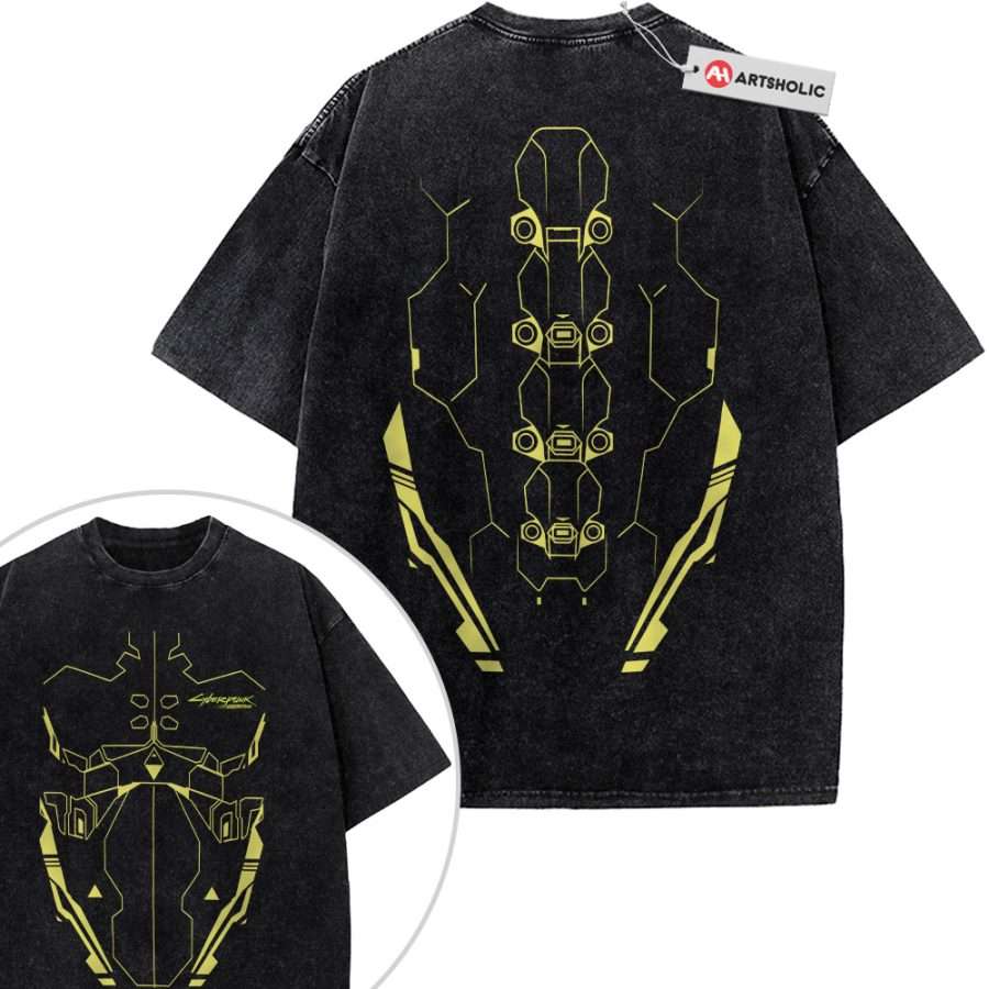 Alternative view of Sandevistan Shirt, Cyberpunk Shirt, Game Shirt, Vintage T-Shirt 2-Sided