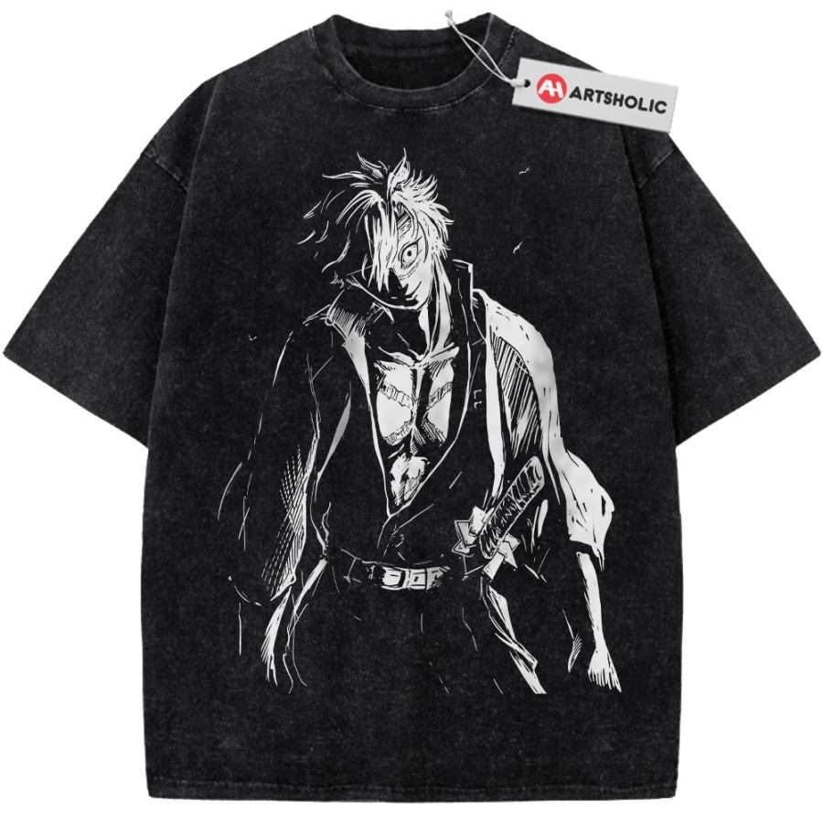 Alternative view of Sanemi Shinazugawa Shirt, Demon Slayer Shirt, Anime Shirt, Vintage Tee