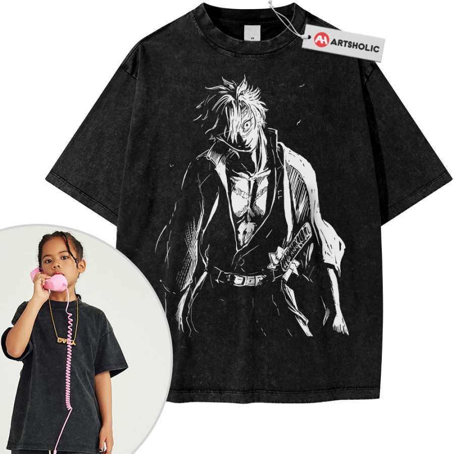 Alternative view of Sanemi Shinazugawa Shirt For Kids, Demon Slayer Shirt For Kids, Anime Shirt For Kids, Vintage Tee For Kids