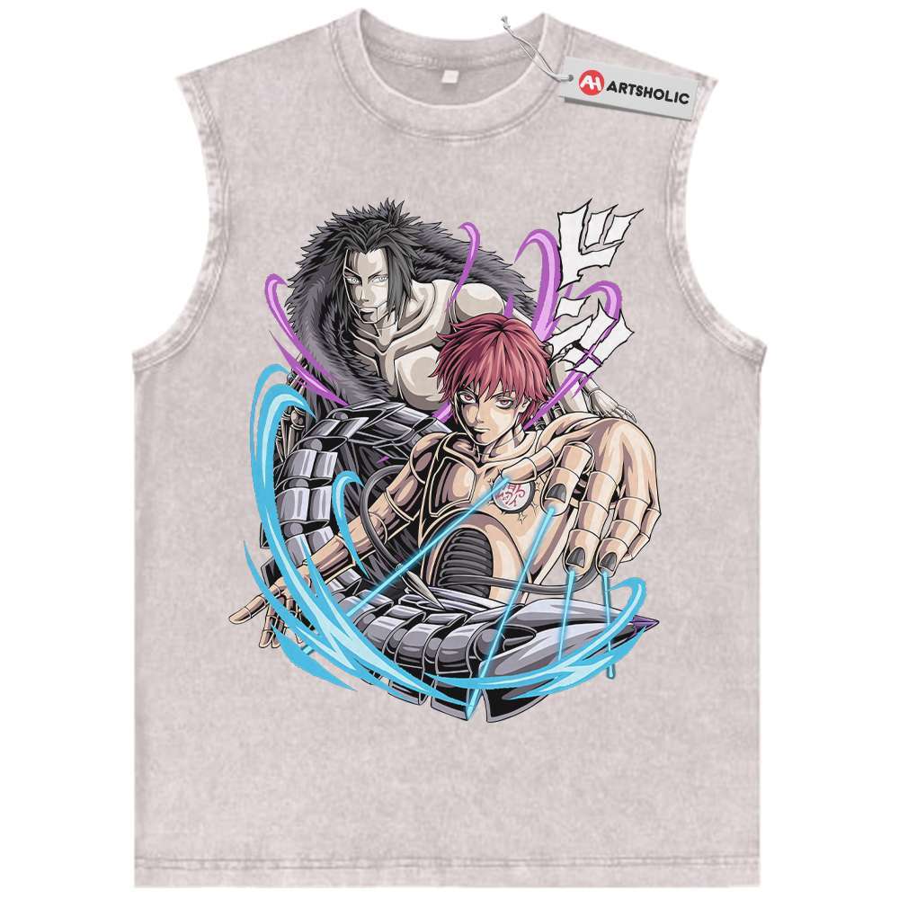 Alternative view of Sasori Tank Top, Naruto Tank Top, Anime Tank Top, Vintage Tank Top