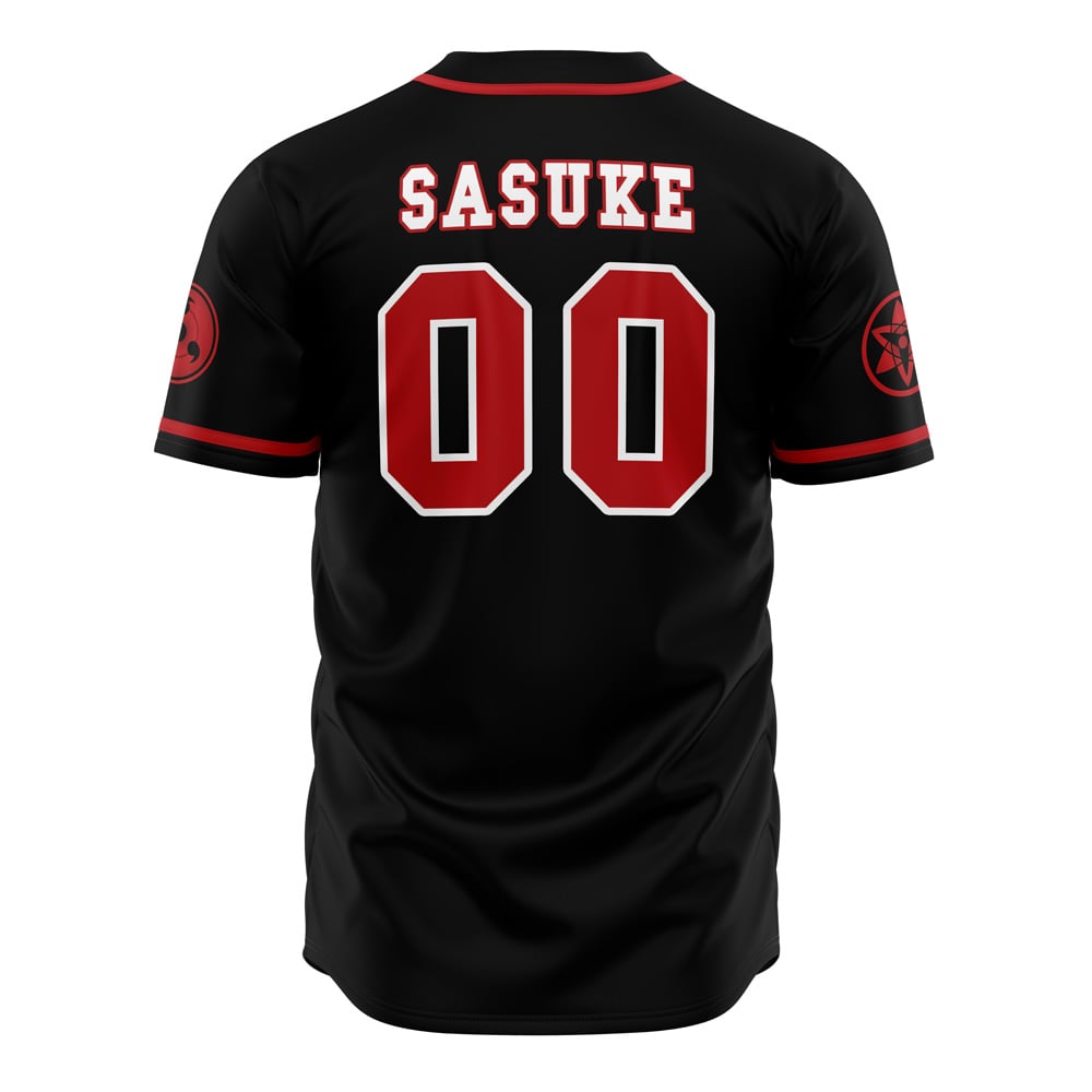 Alternative view of Sasuke Uchiha Clan Shippuden Baseball Jersey
