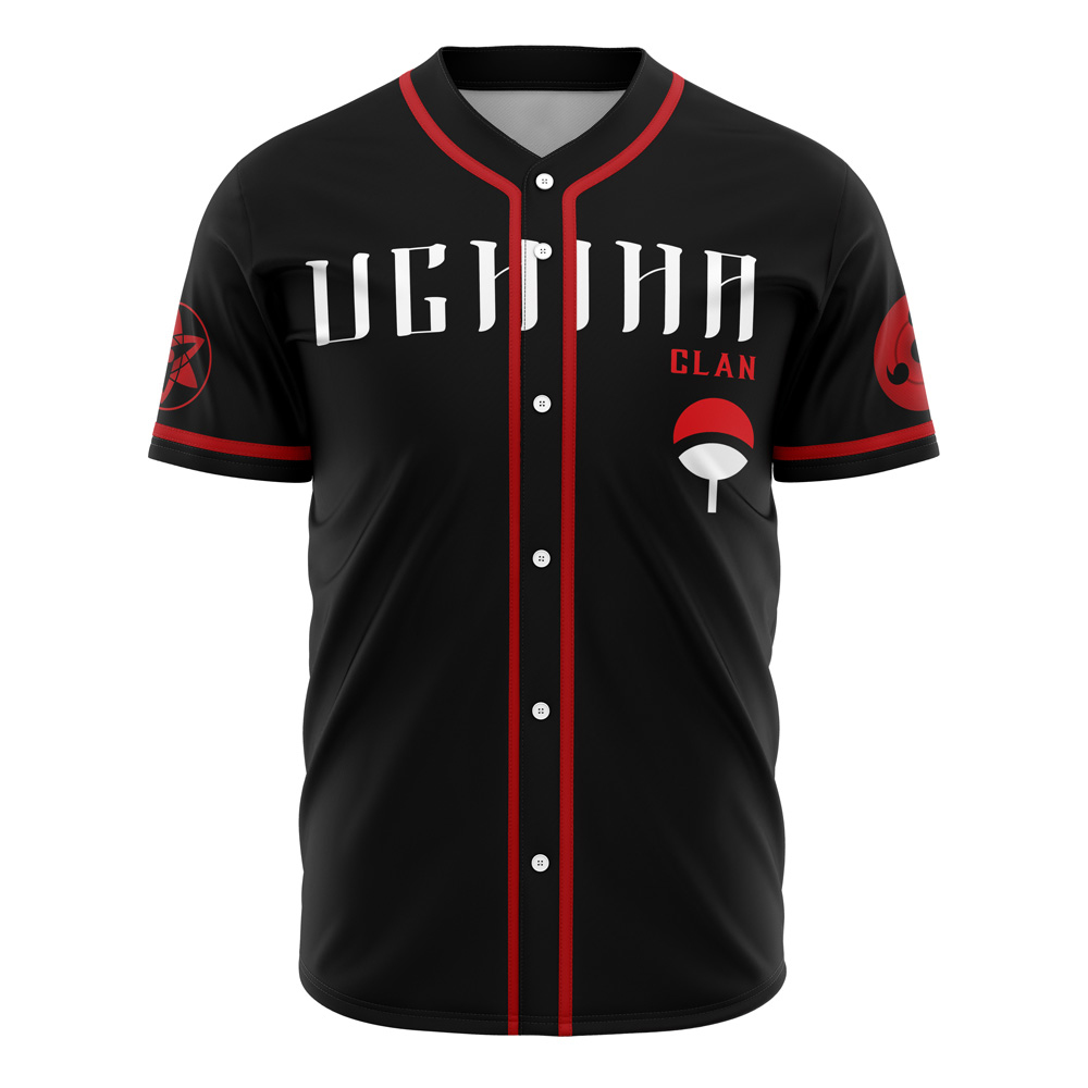Sasuke Uchiha Naruto Custom Baseball Jersey - Otaku Hall