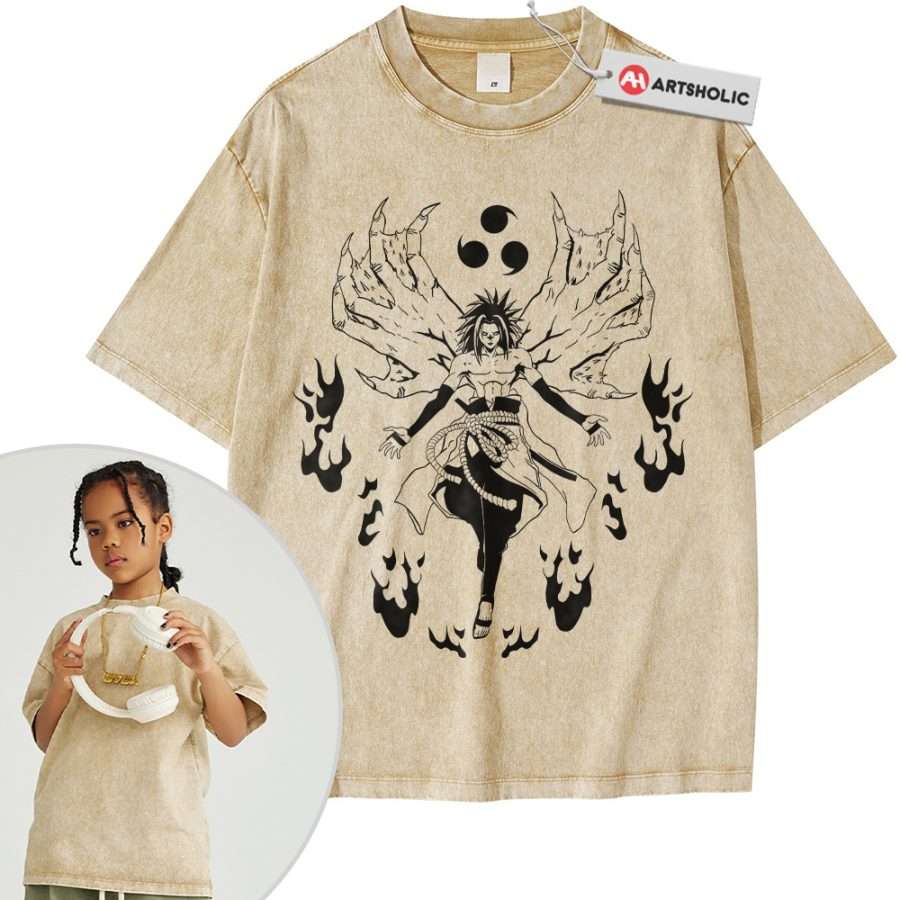 Alternative view of Sasuke Uchiha Shirt For Kids, Naruto Shirt For Kids, Anime Shirt For Kids, Vintage T-Shirt For Kids