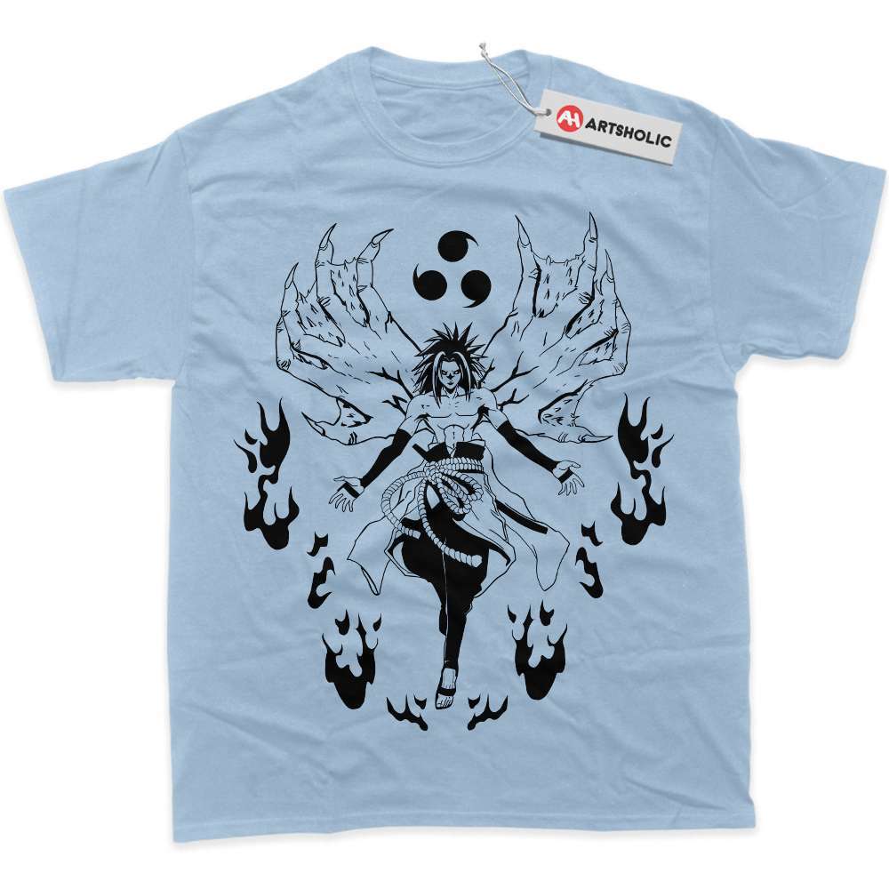 Alternative view of Sasuke Uchiha Shirt, Naruto Shirt, Anime Shirt, Graphic T-Shirt