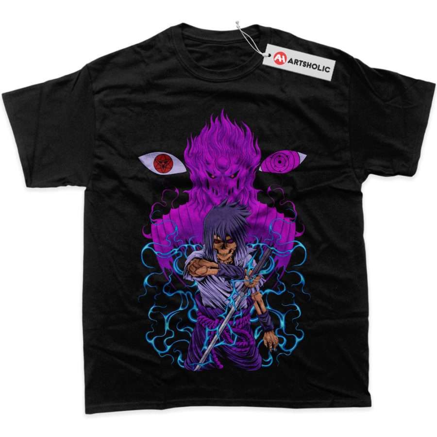 Alternative view of Sasuke Uchiha Shirt, Naruto Shirt, Anime Shirt, Graphic Tee