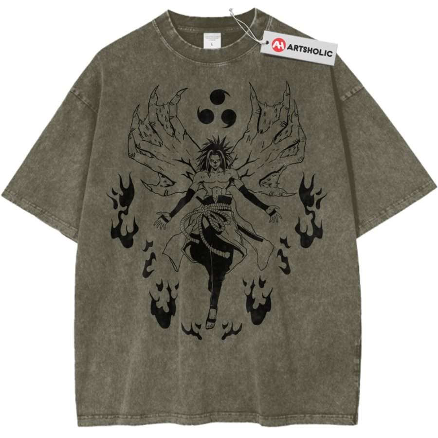 Alternative view of Sasuke Uchiha Shirt, Naruto Shirt, Anime Shirt, Vintage T-Shirt