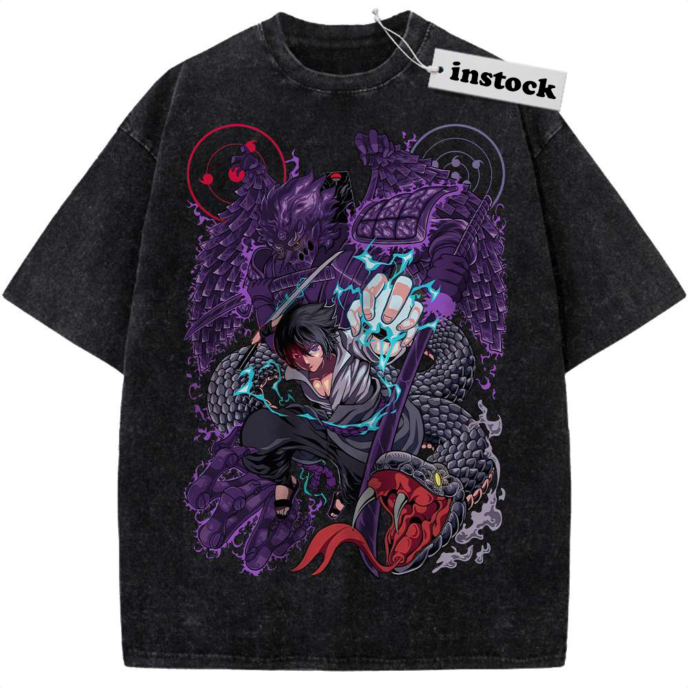 Sasuke Uchiha Shirt, Naruto Shirt, Anime Shirt, Vintage T-Shirt