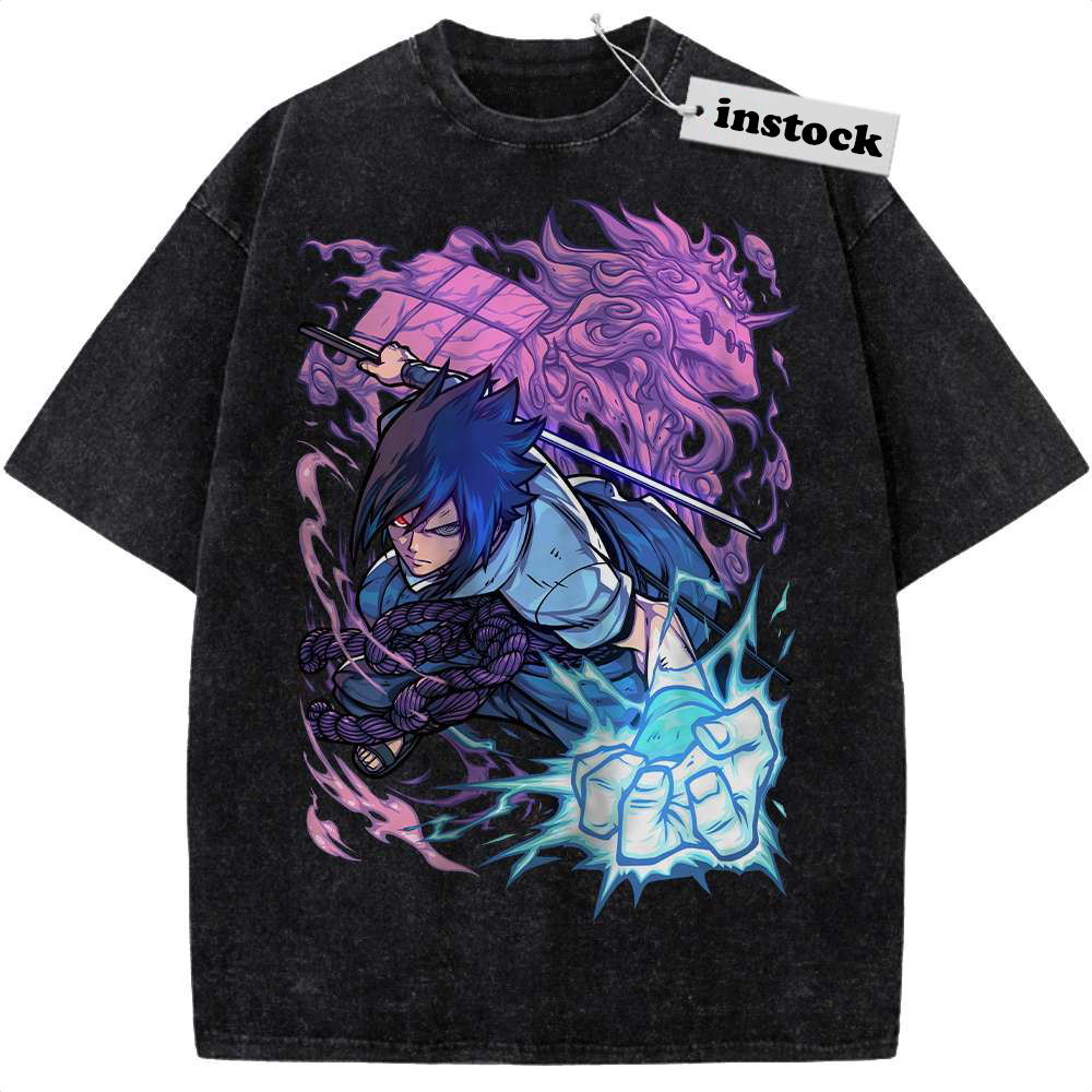 Sasuke Uchiha Shirt, Naruto Shirt, Anime Shirt, Vintage T-Shirt
