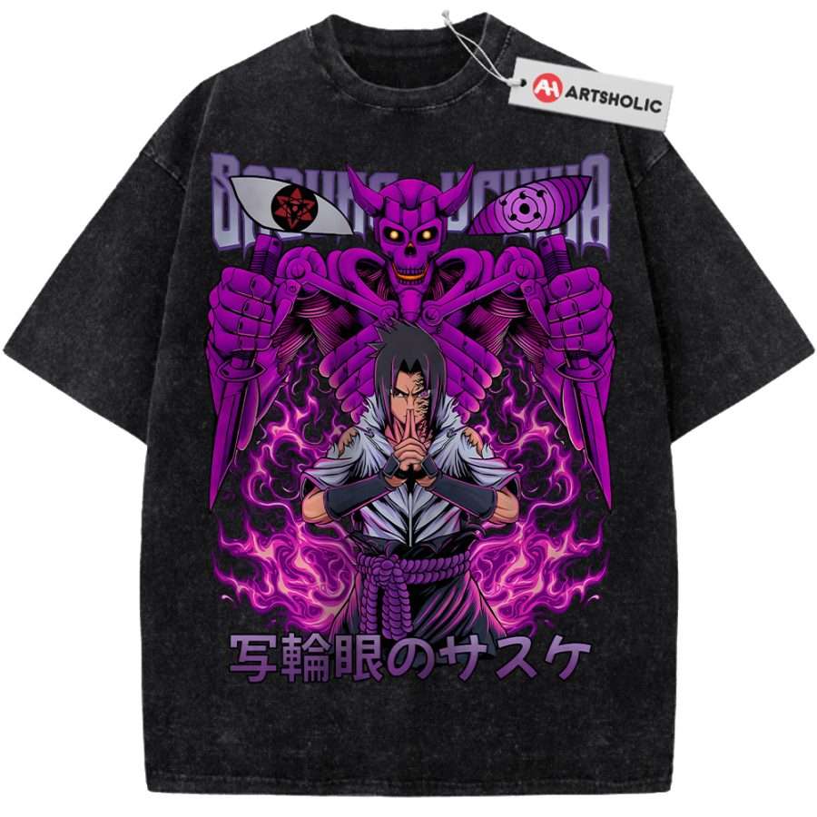 Alternative view of Sasuke Uchiha Shirt, Naruto Shirt, Anime Shirt, Vintage Tee