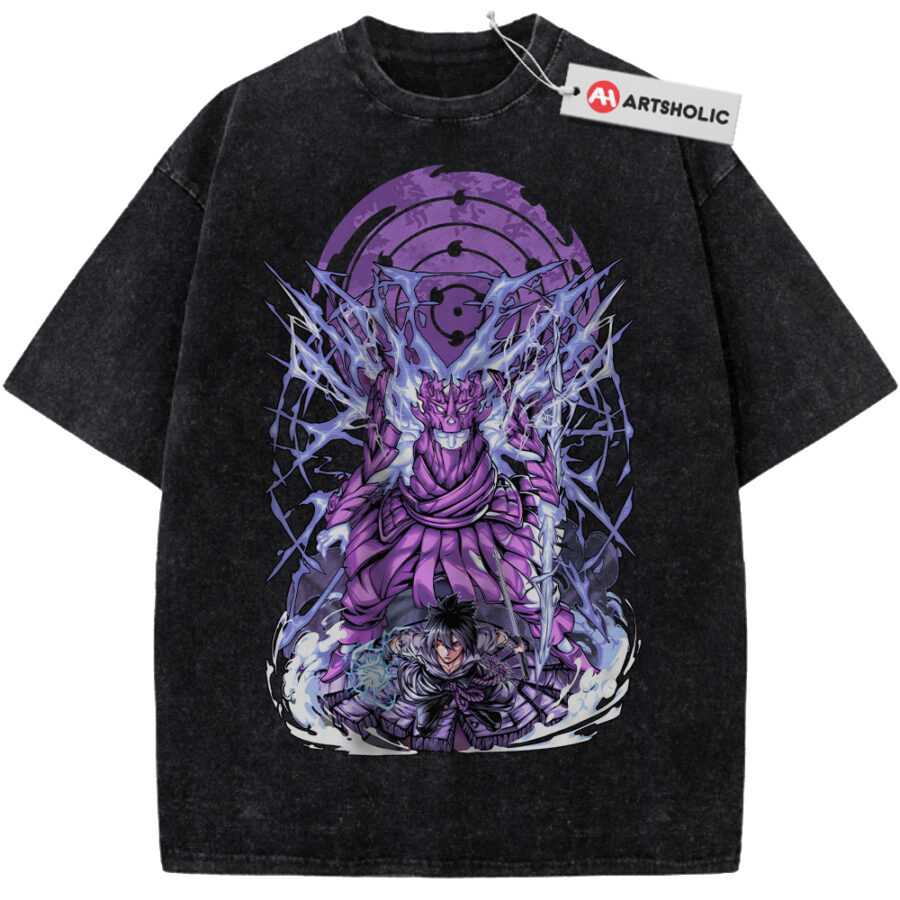 Alternative view of Sasuke Uchiha Shirt, Naruto Shirt, Anime Shirt, Vintage Tee