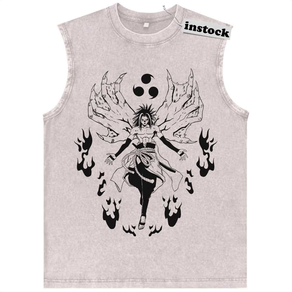 Sasuke Uchiha Tank Top, Naruto Tank Top, Anime Tank Top, Vintage Tank Top