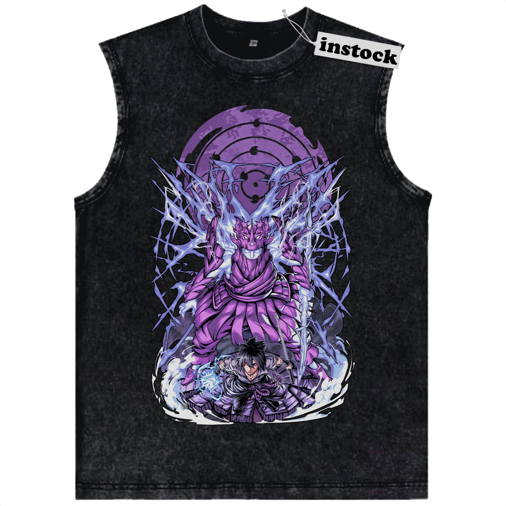 Sasuke Uchiha Tank Top, Naruto Tank Top, Anime Tank Top, Vintage Tank Top
