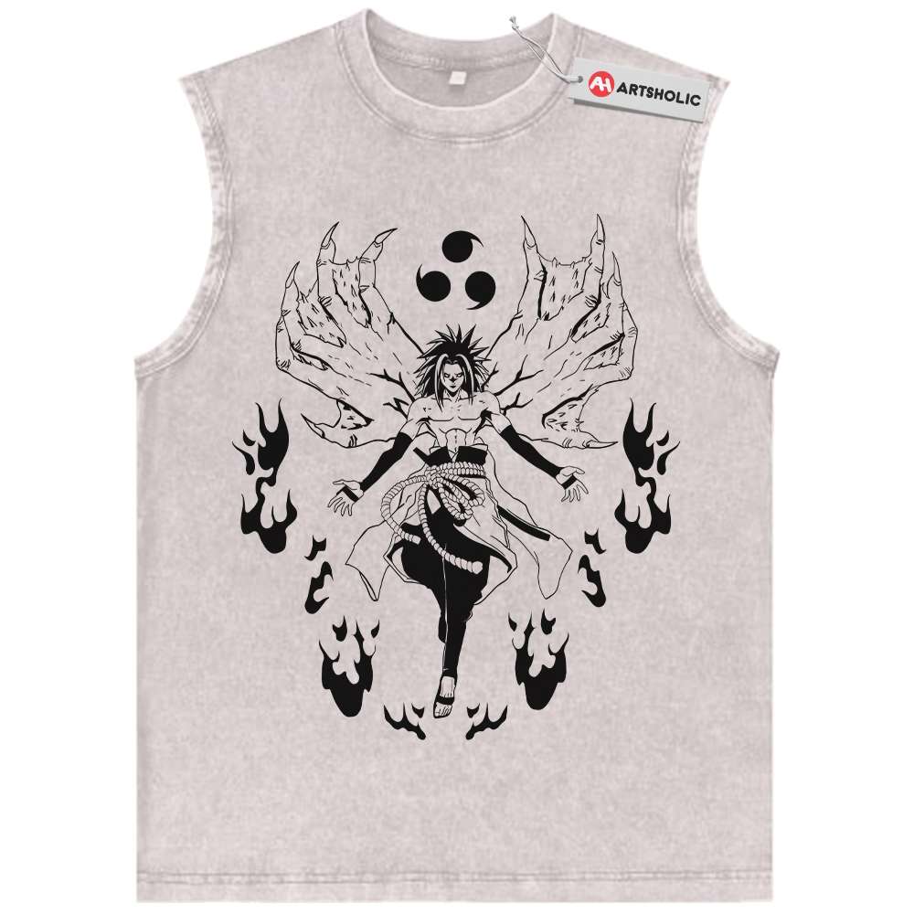 Sasuke Uchiha Tank Top, Naruto Tank Top, Anime Tank Top, Vintage Tank Top