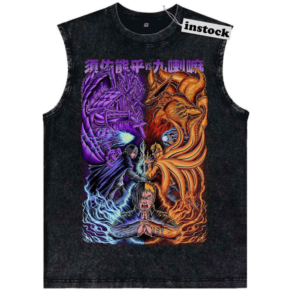 Sasuke Uchiha Tank Top, Naruto Tank Top, Anime Tank Top, Vintage Tank Top