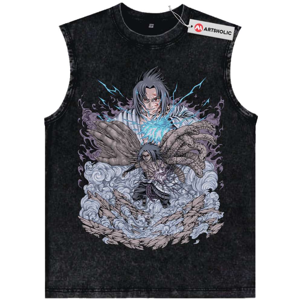 Sasuke Uchiha Tank Top, Naruto Tank Top, Anime Tank Top, Vintage Tank Top