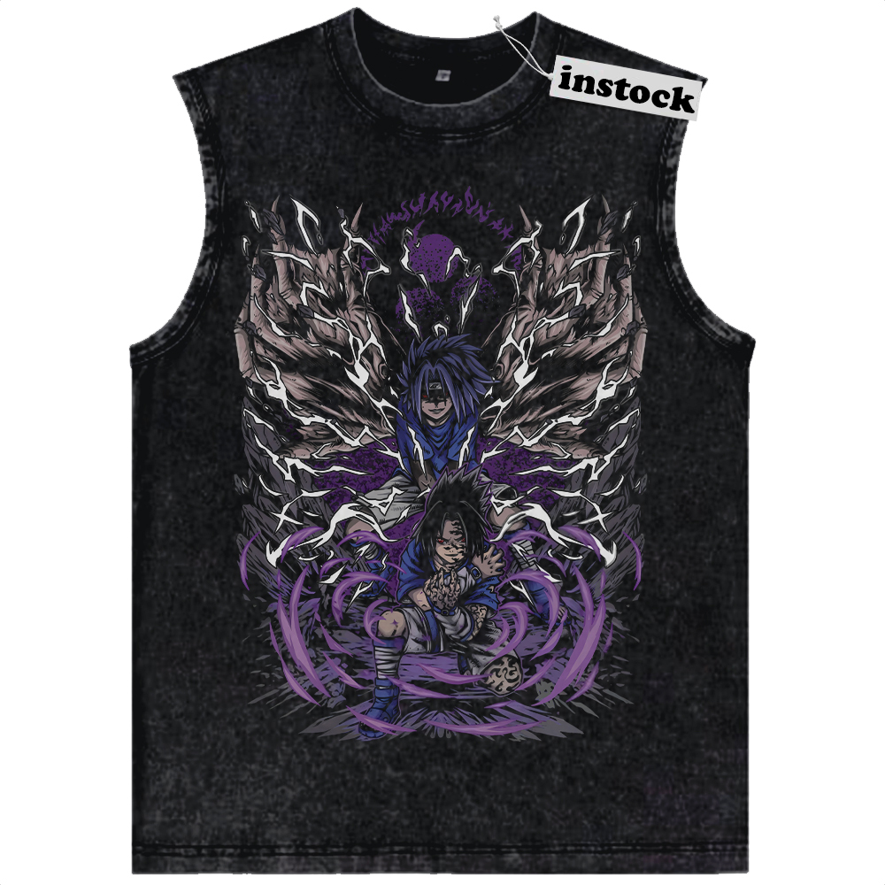 Sasuke Uchiha Tank Top, Naruto Tank Top, Anime Tank Top, Vintage Tank Top