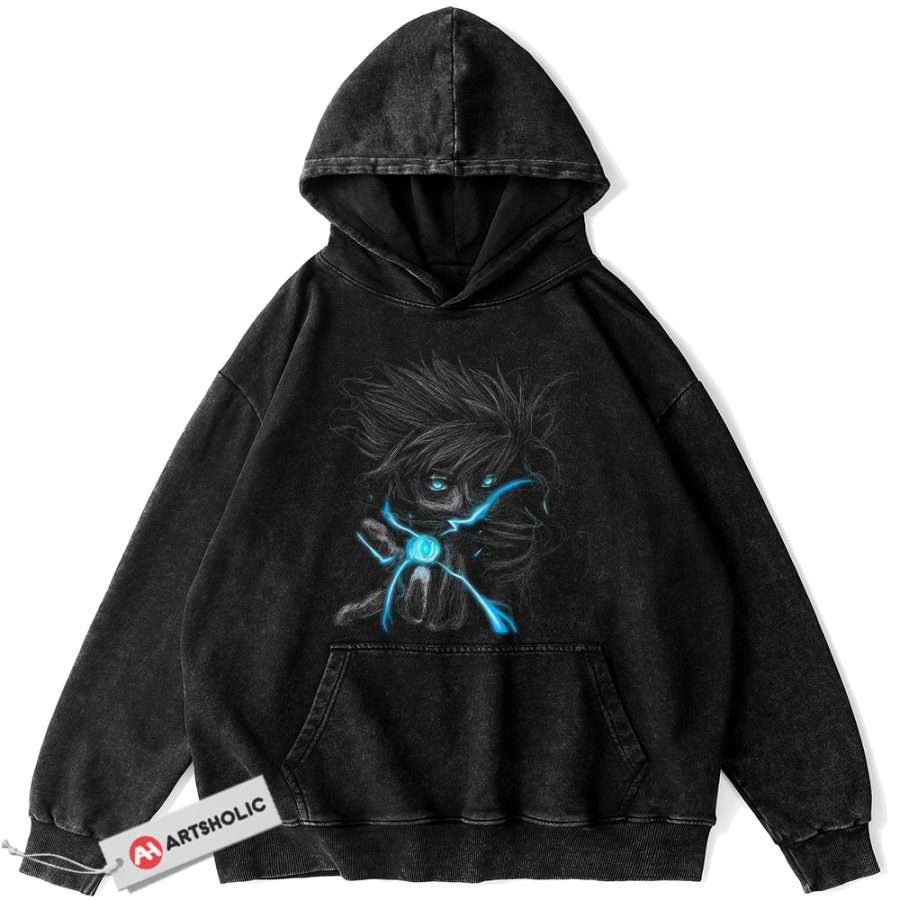 Alternative view of Satoru Gojo Hoodie, Jujutsu Kaisen Hoodie, Anime Hoodie, Vintage Hoodie