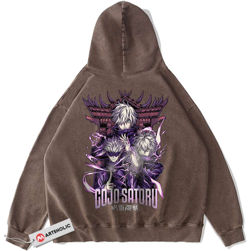Alternative view of Satoru Gojo Hoodie, Jujutsu Kaisen Hoodie, Anime Hoodie, Vintage Hoodie