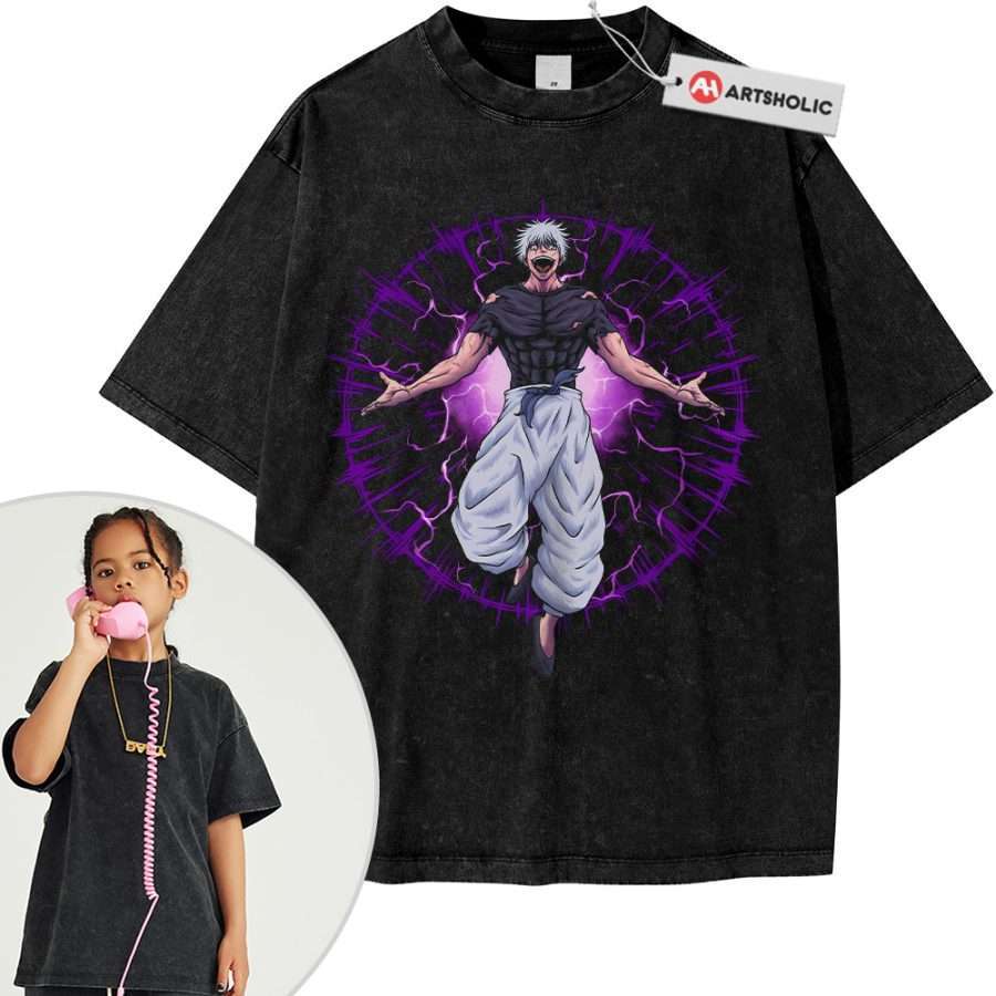 Alternative view of Satoru Gojo Shirt For Kids, Jujutsu Kaisen Shirt For Kids, Anime Shirt For Kids, Vintage T-Shirt For Kids