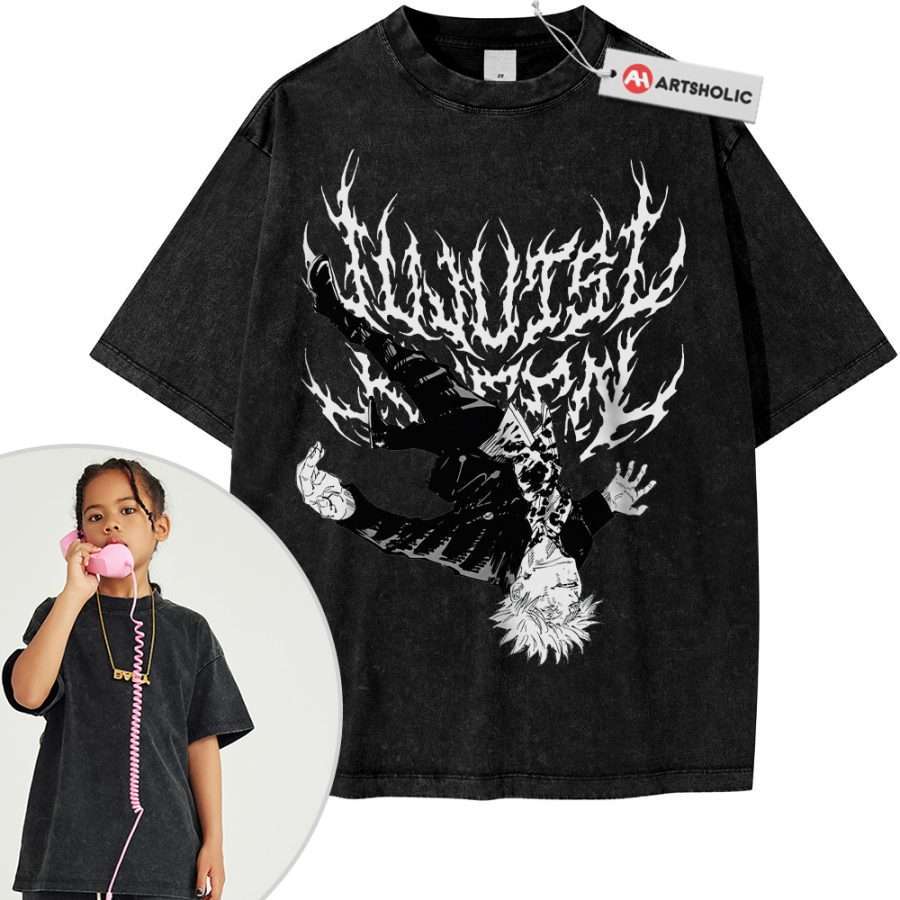 Alternative view of Satoru Gojo Shirt For Kids, Jujutsu Kaisen Shirt For Kids, Anime Shirt For Kids, Vintage Tee For Kids