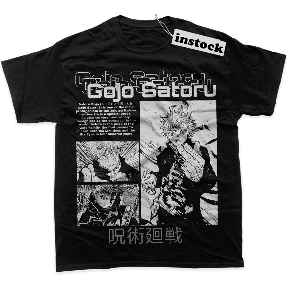 Satoru Gojo Shirt, Jujutsu Kaisen Shirt, Anime Shirt, Graphic Tee