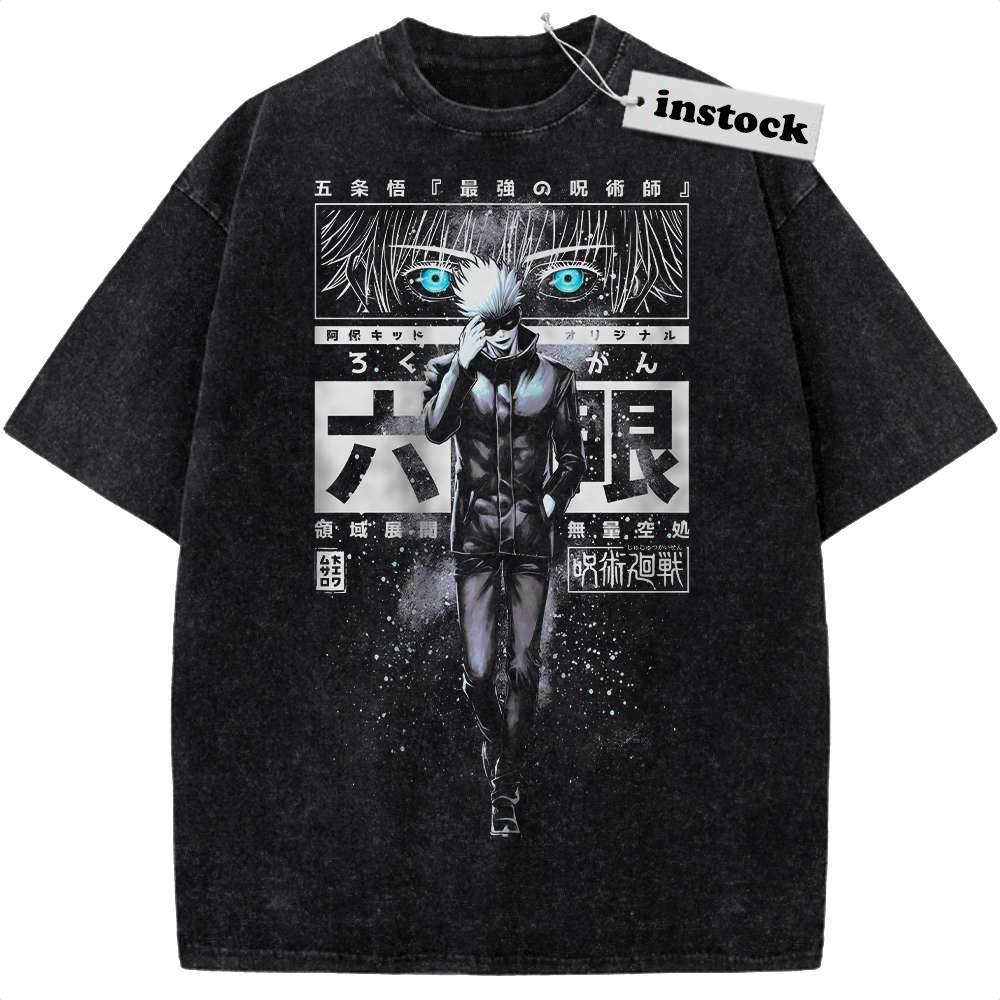 Satoru Gojo Shirt, Jujutsu Kaisen Shirt, Anime Shirt, Vintage T-Shirt