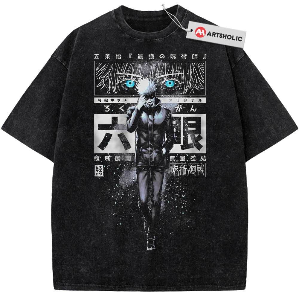 Satoru Gojo Shirt, Jujutsu Kaisen Shirt, Anime Shirt, Vintage T-Shirt