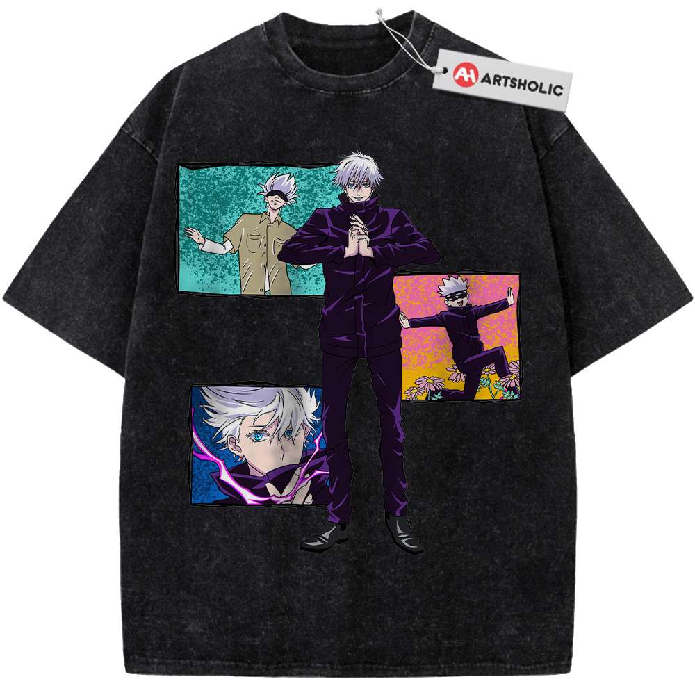 Alternative view of Satoru Gojo Shirt, Jujutsu Kaisen Shirt, Anime Shirt, Vintage T-Shirt