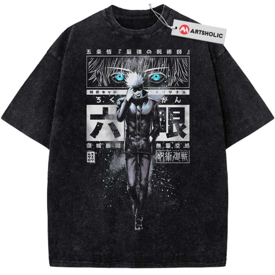 Alternative view of Satoru Gojo Shirt, Jujutsu Kaisen Shirt, Anime Shirt, Vintage T-Shirt