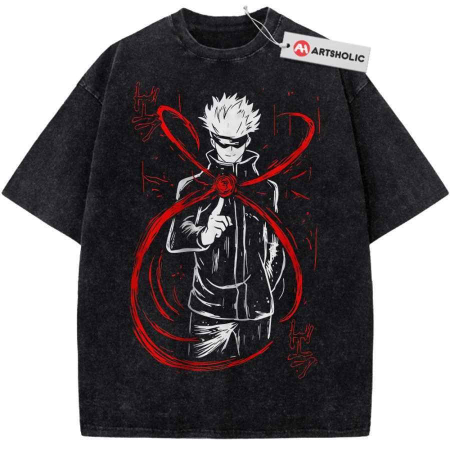 Alternative view of Satoru Gojo Shirt, Jujutsu Kaisen Shirt, Anime Shirt, Vintage T-Shirt