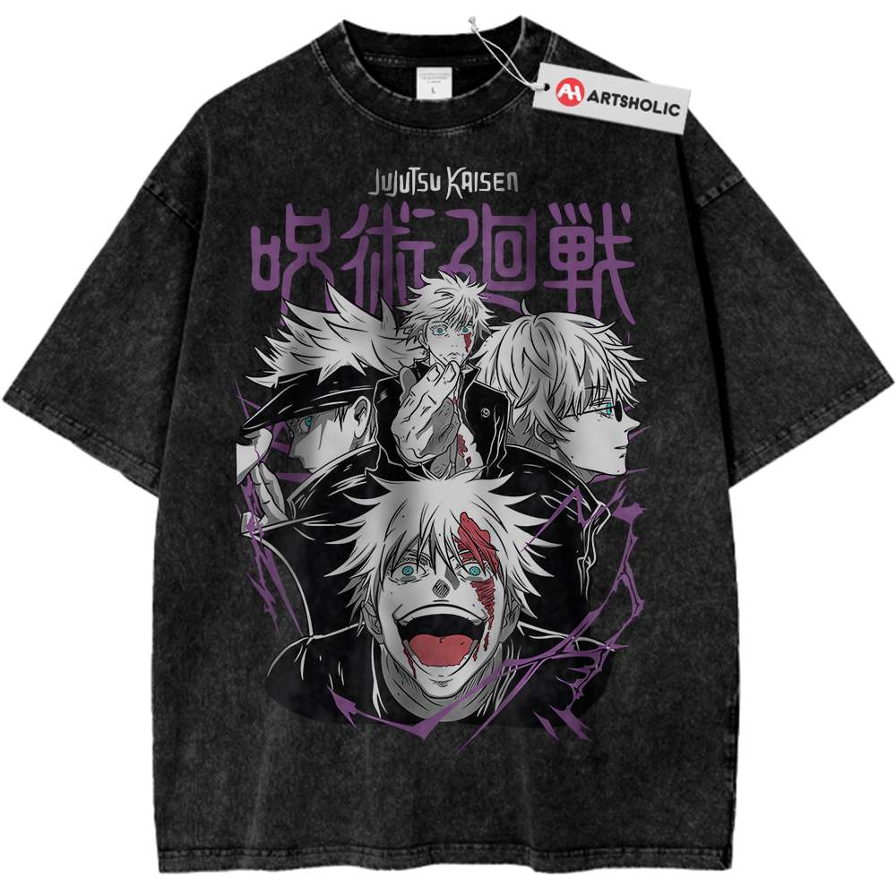 Alternative view of Satoru Gojo Shirt, Jujutsu Kaisen Shirt, Anime Shirt, Vintage T-Shirt
