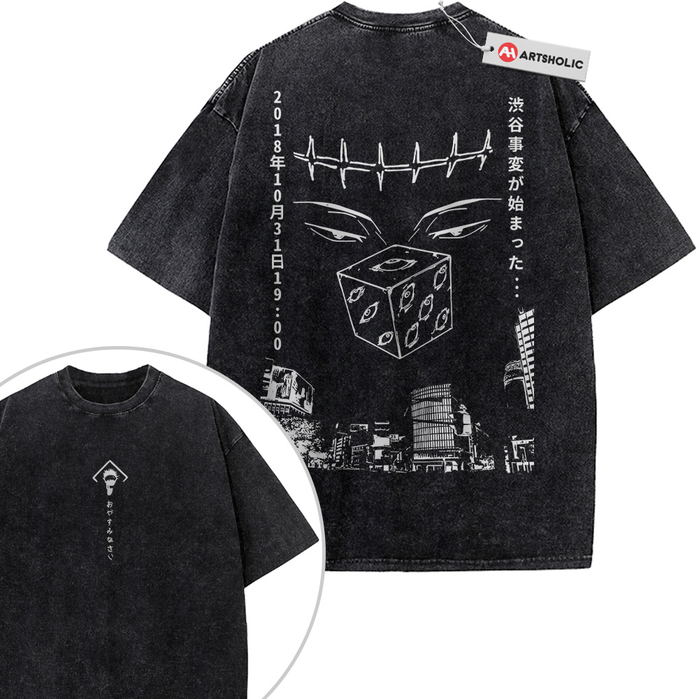 Satoru Gojo Shirt, Jujutsu Kaisen Shirt, Anime Shirt, Vintage Tee 2-Sided