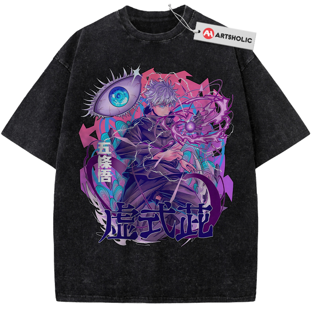 Alternative view of Satoru Gojo Shirt, Jujutsu Kaisen Shirt, Anime Shirt, Vintage Tee