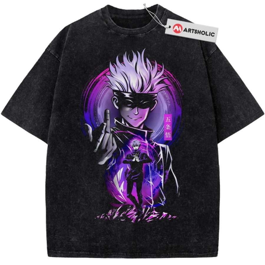 Alternative view of Satoru Gojo Shirt, Jujutsu Kaisen Shirt, Anime Shirt, Vintage Tee
