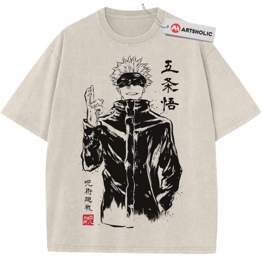 Alternative view of Satoru Gojo Shirt, Jujutsu Kaisen Shirt, Anime Shirt, Vintage Tee