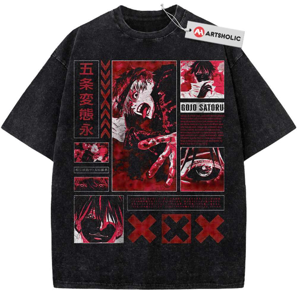 Satoru Gojo Shirt, Jujutsu Kaisen Shirt, Anime Shirt, Vintage Tee