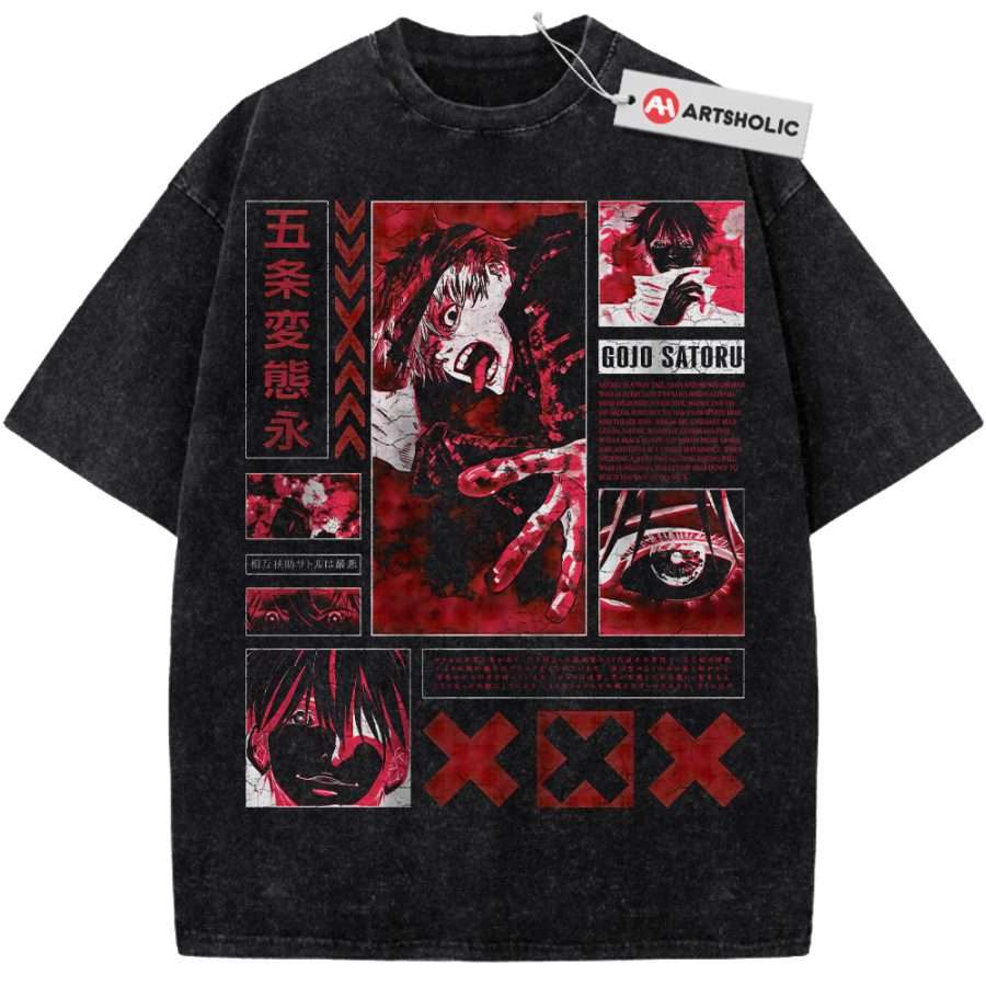 Alternative view of Satoru Gojo Shirt, Jujutsu Kaisen Shirt, Anime Shirt, Vintage Tee