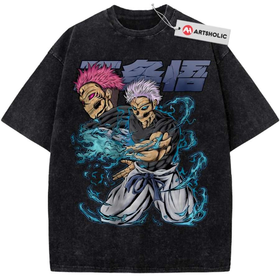 Alternative view of Satoru Gojo Shirt, Sukuna Shirt, Jujutsu Kaisen Shirt, Anime Shirt, Vintage Tee