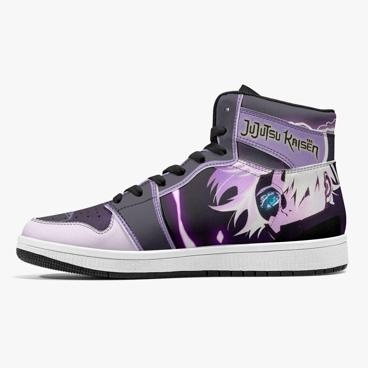Alternative view of Satoru Gojo Sorcery Fight Custom Sneaker Mid 1 Basketball Shoes - Otaku Hall