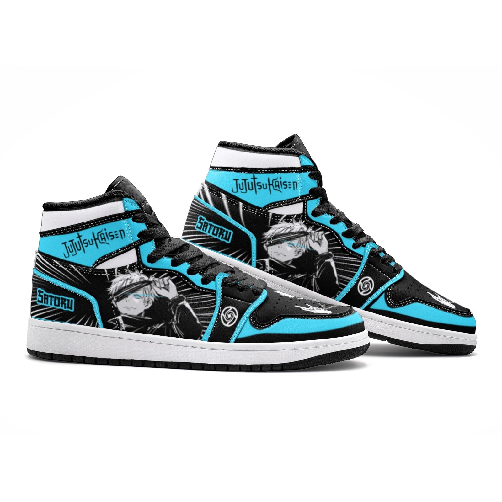 Satoru Gojo Sorcery Fight V4 Custom Sneaker Mid 1 Basketball Shoes - Otaku Hall