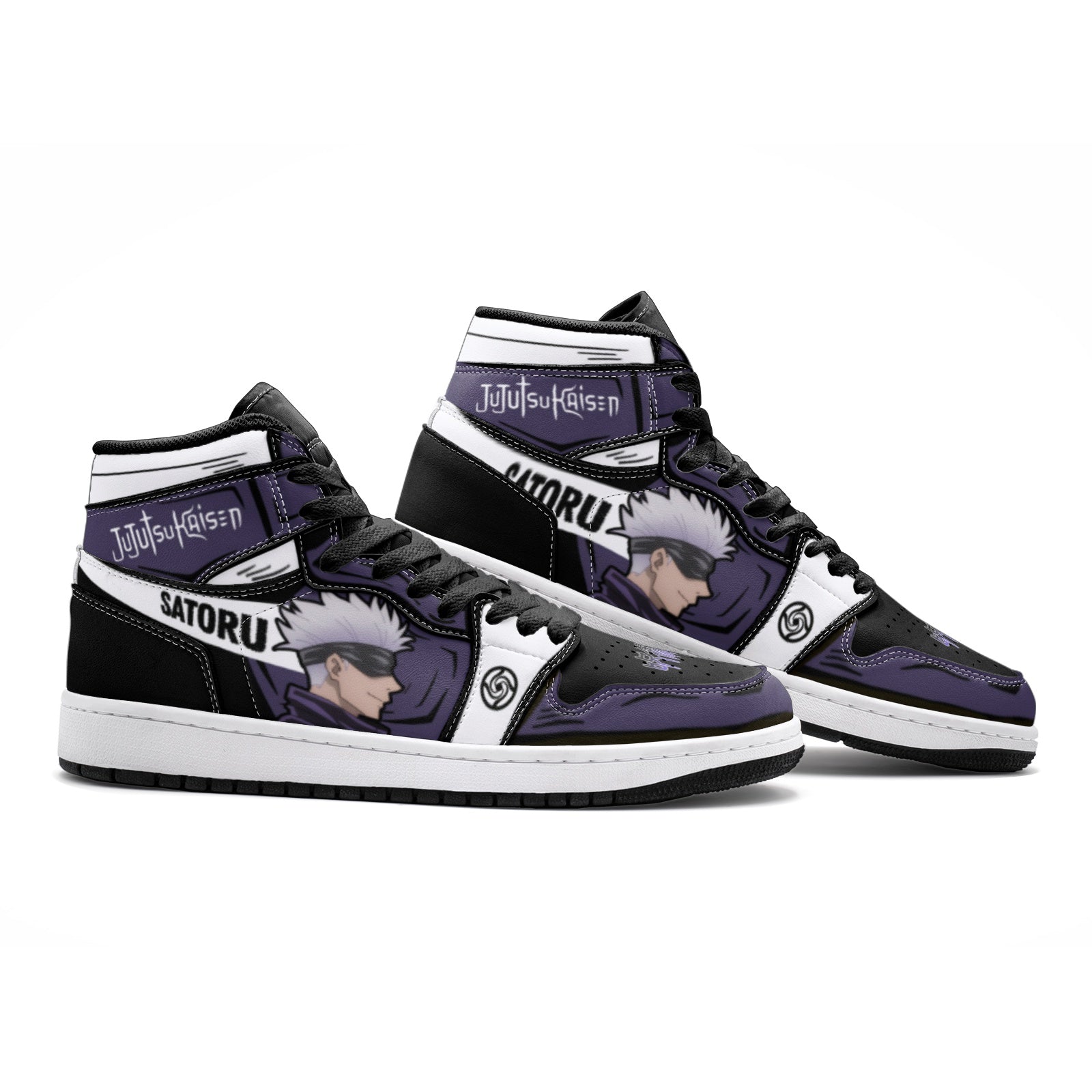 Satoru Gojo Sorcery Fight V5 Custom Sneaker Mid 1 Basketball Shoes - Otaku Hall
