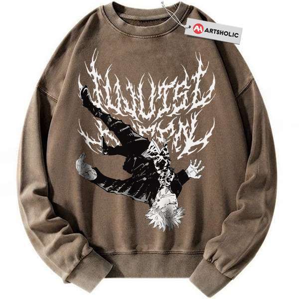 Alternative view of Satoru Gojo Sweatshirt, Jujutsu Kaisen Sweatshirt, Anime Sweatshirt, Vintage Sweater