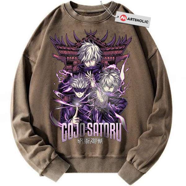 Alternative view of Satoru Gojo Sweatshirt, Jujutsu Kaisen Sweatshirt, Anime Sweatshirt, Vintage Sweater