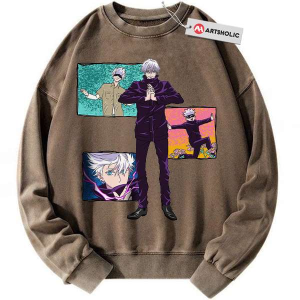 Alternative view of Satoru Gojo sweatshirt, Jujutsu Kaisen sweatshirt, Anime sweatshirt, Vintage Sweater
