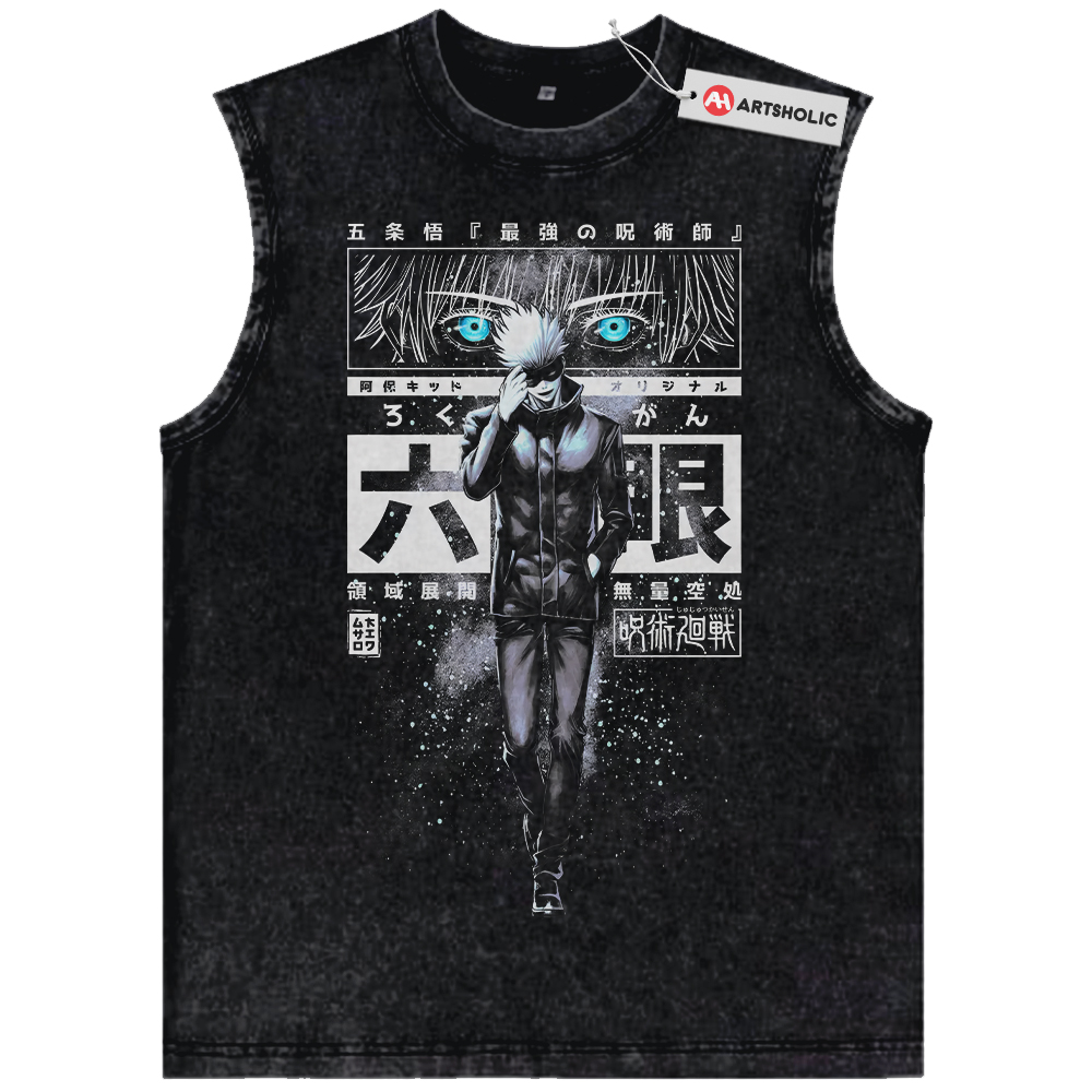 Satoru Gojo Tank Top, Jujutsu Kaisen Tank Top, Anime Tank Top, Vintage Tank Top