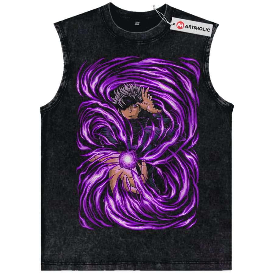 Alternative view of Satoru Gojo Tank Top, Jujutsu Kaisen Tank Top, Anime Tank Top, Vintage Tank Top