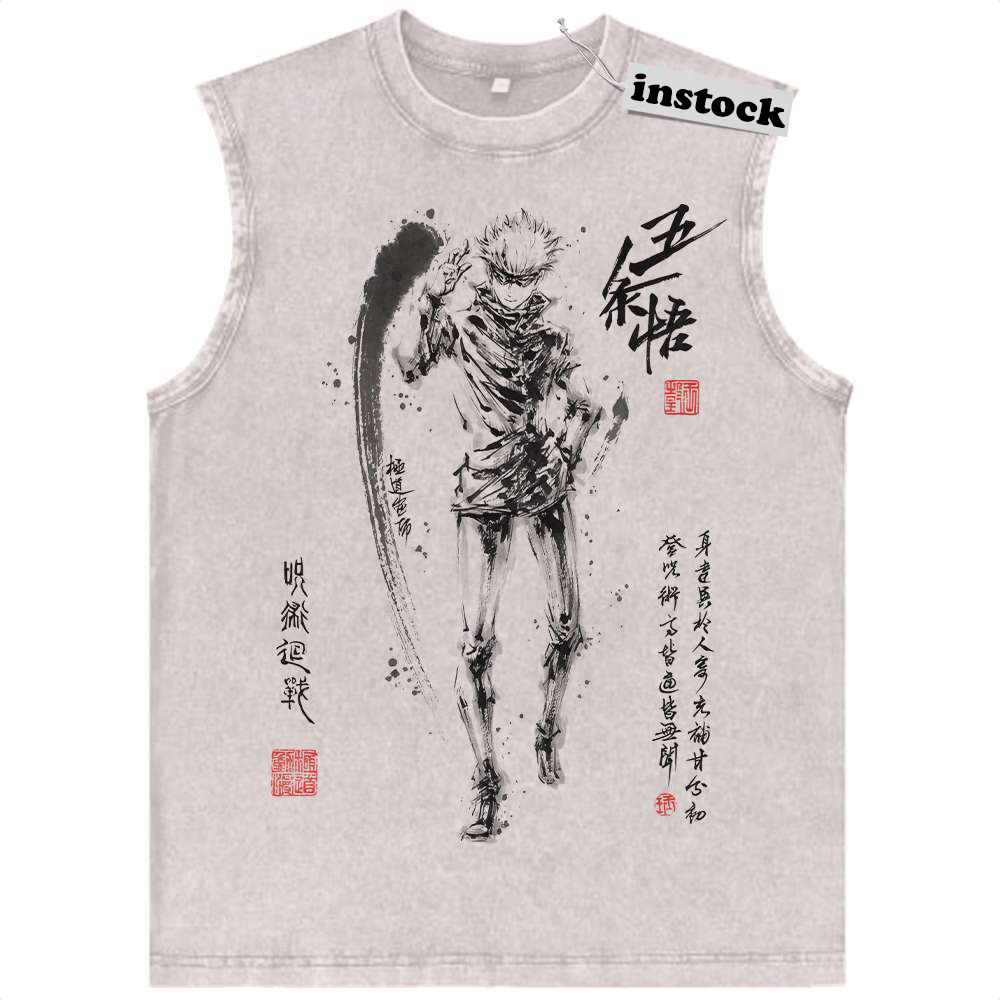 Satoru Gojo Tank Top, Jujutsu Kaisen Tank Top, Anime Tank Top, Vintage Tank Top